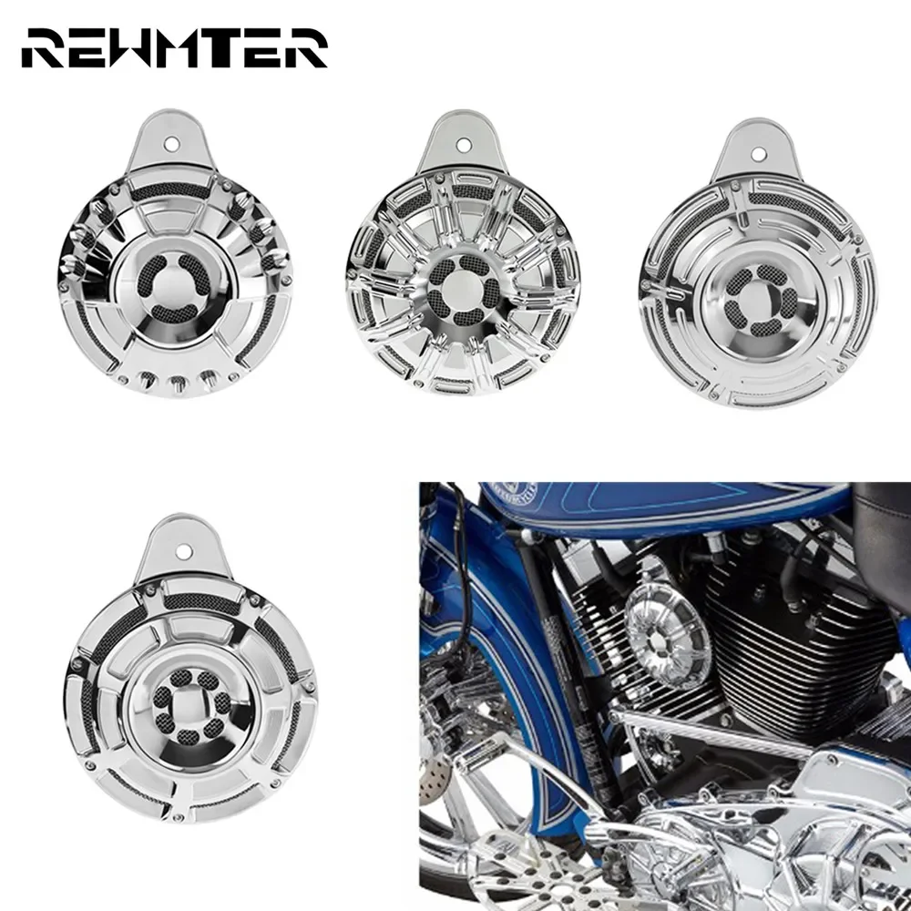 kf-Sd65cc6fa40bc4619ac8d4c26c224cc7cm-Motorcycle-Horn-Cover-Speaker-Cover-Aluminum-For-Harley-Chrome-Big-Twin-Cam-1991-Later-For-Harley